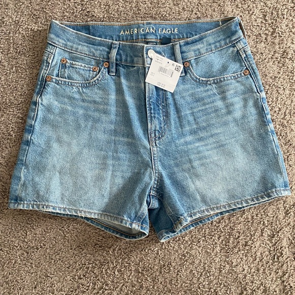 American Eagle Outfitters Pants - American Eagle Outfitters Blue Jean Shorts with Cut-Off Hem